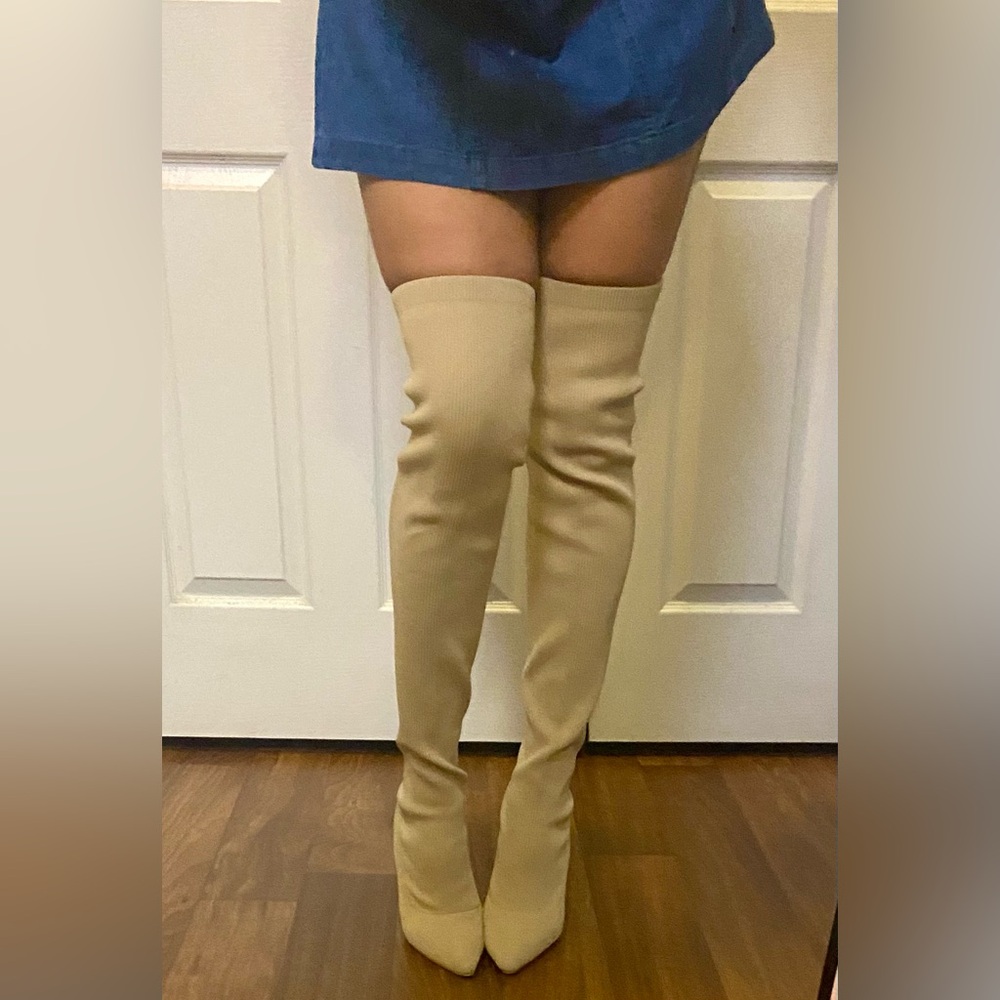 Thigh High Stretch Over the Knee Stiletto Boots